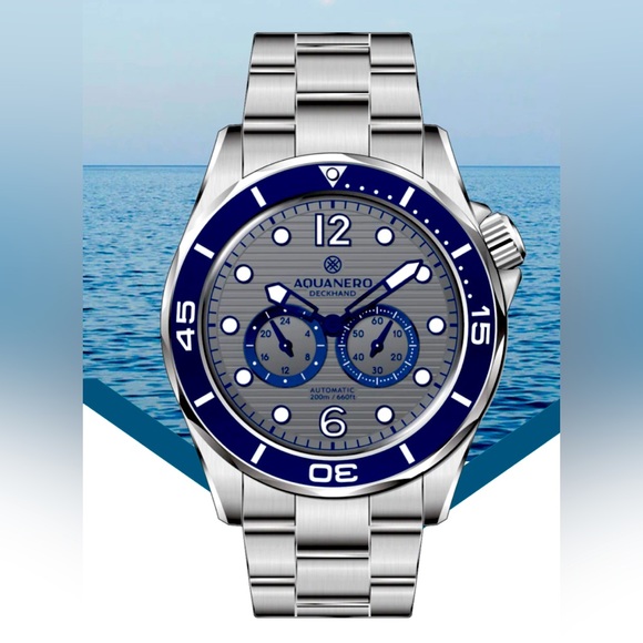 Aquanero automatic SLATE COBALTDECKHAND Mens Watch